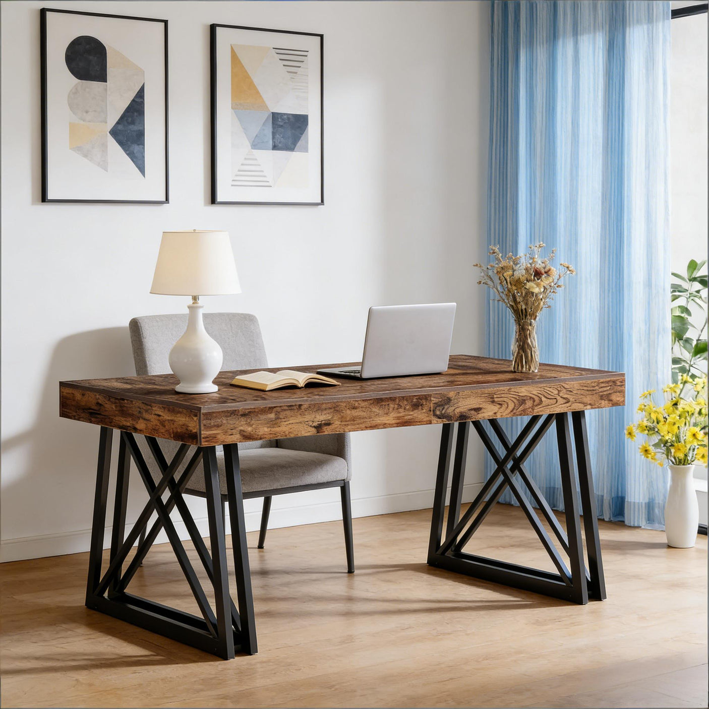Vintage Executive Desk - Versatile Office & Computer Table