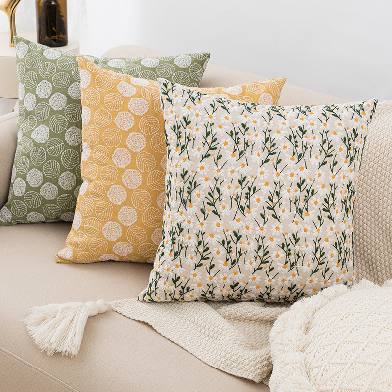 Nordic Ins Style Embroidered Pillowcase