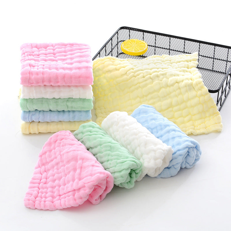 Six-layer Gauze Seersucker Square Towel Infant Small Tower