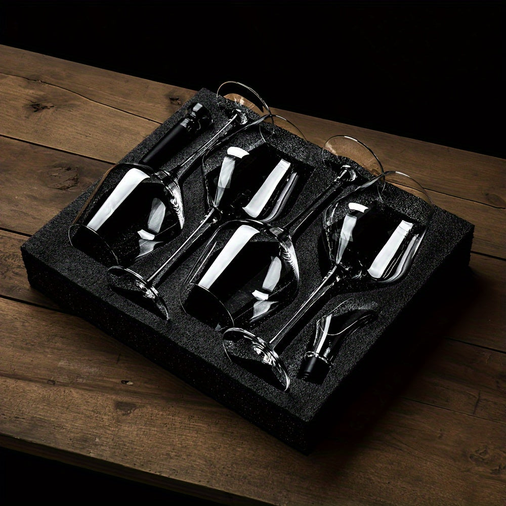 4pcs, wine glasses, 12.5oz, Wine Glass Set, Premium Crystal Clear Glass - Julia M LifeStyles