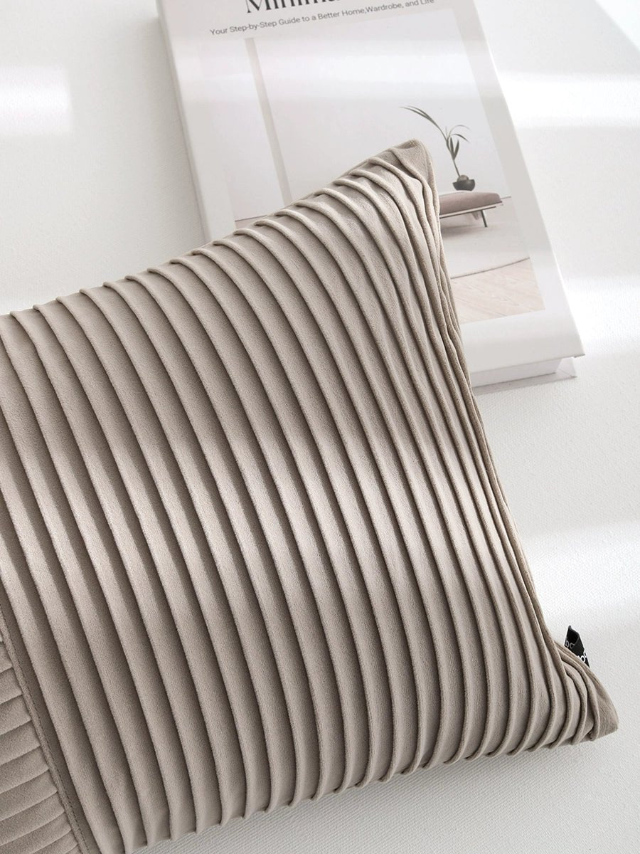 Modern Minimalist Gray Geometric Jacquard Pillow Cover - Julia M LifeStyles