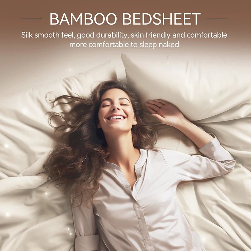 Silky Soft 100% Bamboo Viscose Bed Sheet Set - Deep Pocket, 3/4-Piece - Julia M LifeStyles