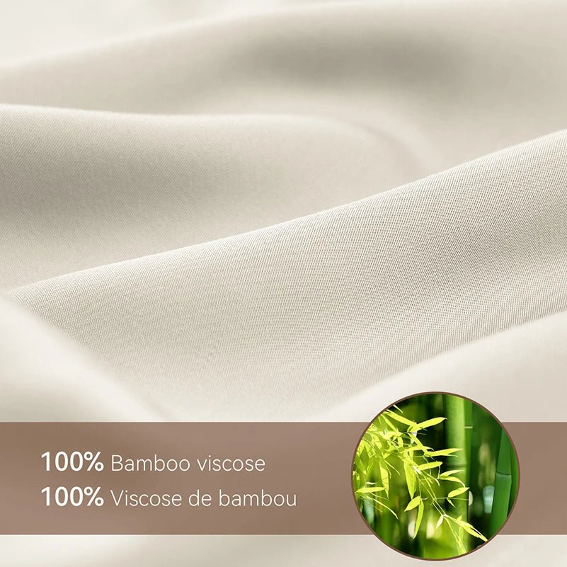 Silky Soft 100% Bamboo Viscose Bed Sheet Set - Deep Pocket, 3/4-Piece - Julia M LifeStyles