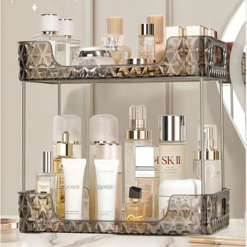 Bathroom Organizer Shelf Home Kitchen Acryl Storage Rack Large Capacity Skincare Cosmetic Liptick Shampoo Desktop Holder - Julia M LifeStyles