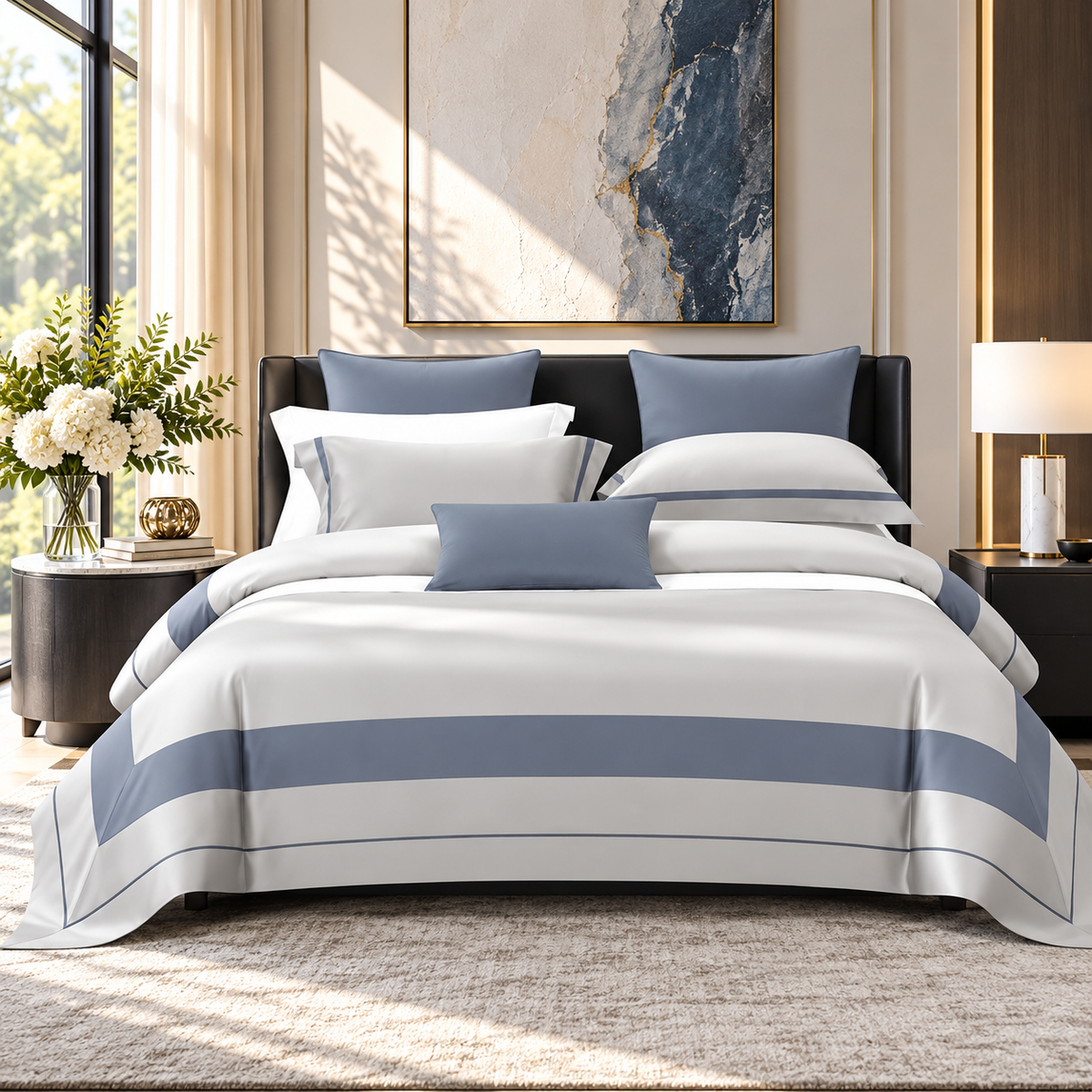 Ainsley Cotton Sateen Patchwork Bedding Set