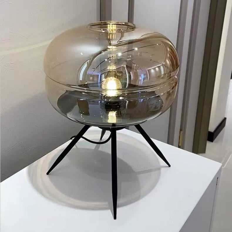 Modern Glass Table Lamp – Elegant Artistic Decor for Relaxation Spaces - Julia M LifeStyles