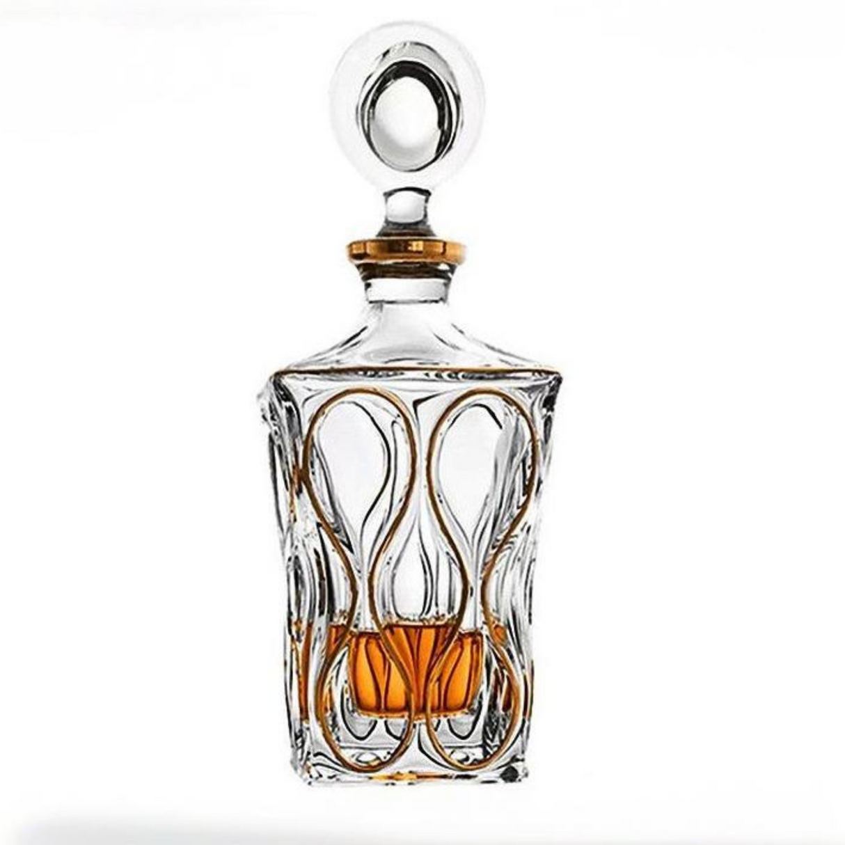 Bohemia Crystal Gold Whiskey & Wine Glass Set Julia M LifeStyles