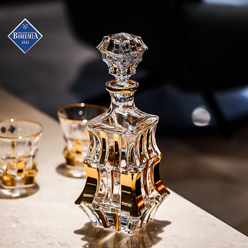 Bohemia Gold Couple Cups Gift Crystal Glass - Julia M LifeStyles