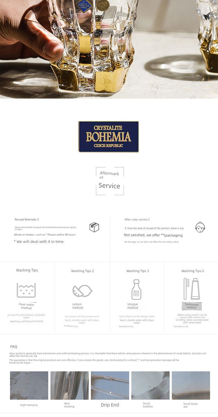 Bohemia Gold Couple Cups Gift Crystal Glass - Julia M LifeStyles