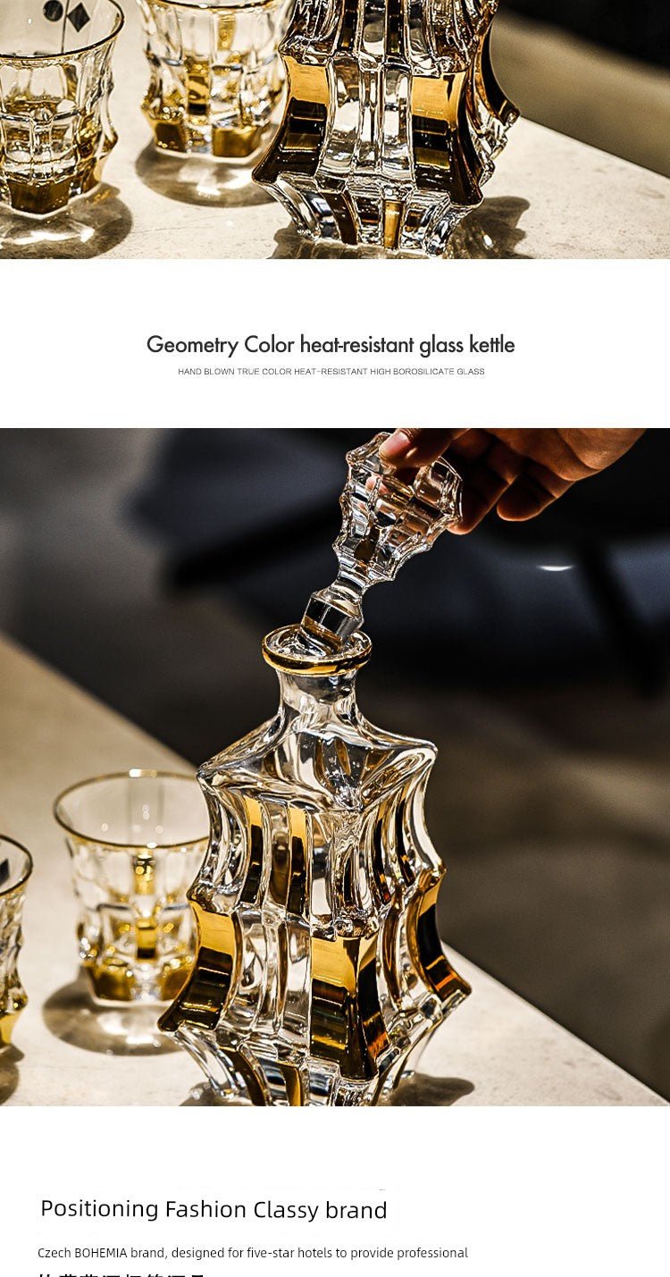 Bohemia Gold Couple Cups Gift Crystal Glass - Julia M LifeStyles