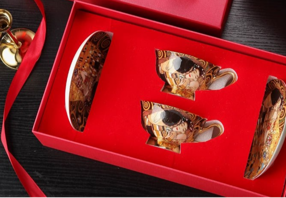 Luxury Bone China Coffee Cup & Saucer Gift Set - Julia M LifeStyles