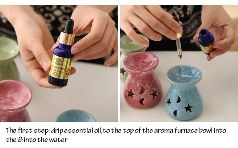 Ceramic Aromatherapy Lamp – Romantic Essential Oil Burner - Julia M LifeStyles