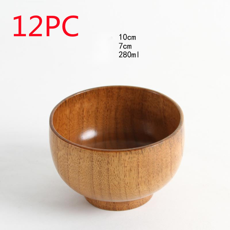 Elegantly Crafted Japanese Jujube Wooden Bowl