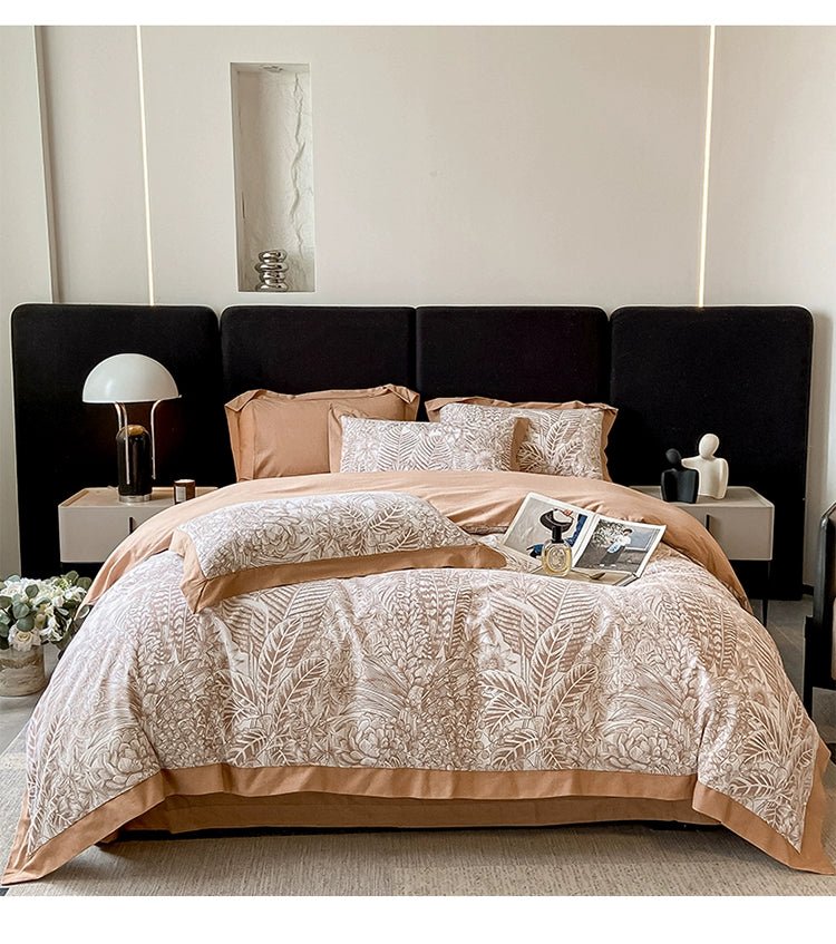 Classy Class a 200 PCs Pure Cotton Long-Staple Cotton Printed Four-Piece Bedding Set Autumn and Winter Thickening Cotton Quilt Cover Bed Sheets Bedding - Julia M LifeStyles