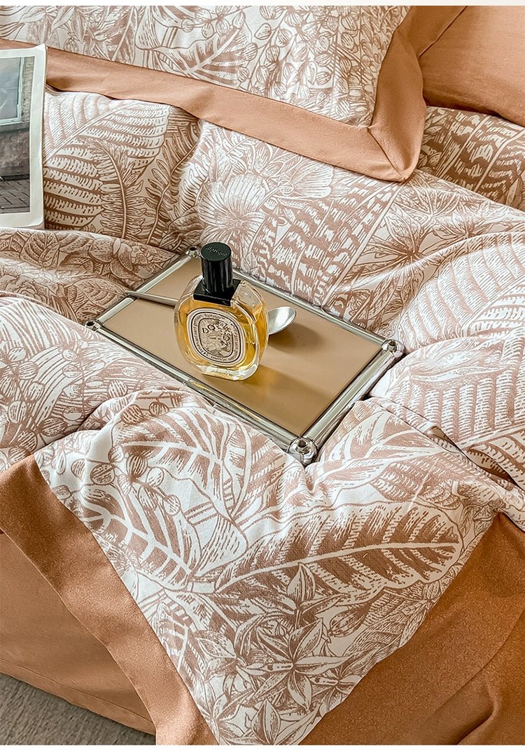 Classy Class a 200 PCs Pure Cotton Long-Staple Cotton Printed Four-Piece Bedding Set Autumn and Winter Thickening Cotton Quilt Cover Bed Sheets Bedding - Julia M LifeStyles