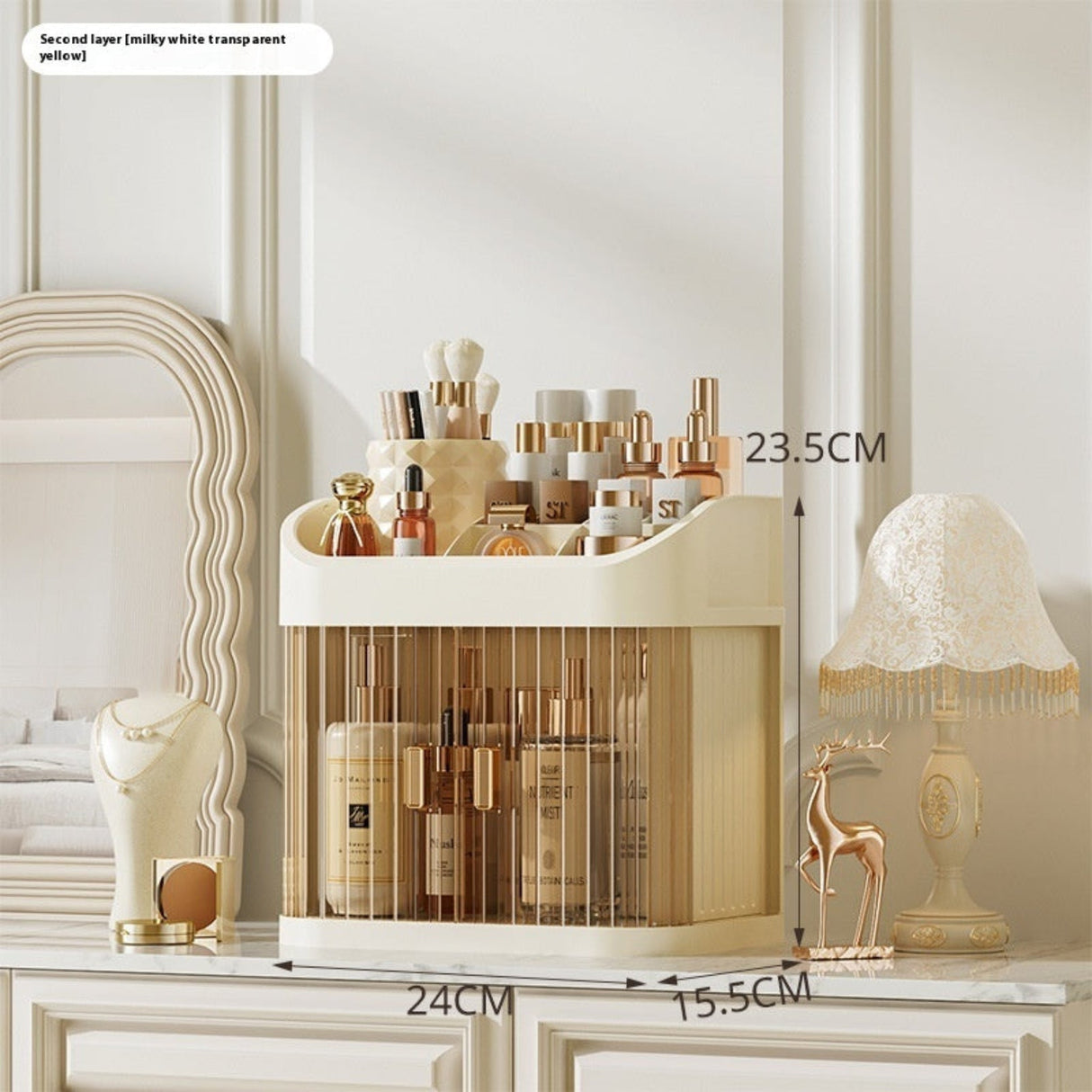 Cosmetics Storage Box Drawer Type Large Capacity - Julia M LifeStyles