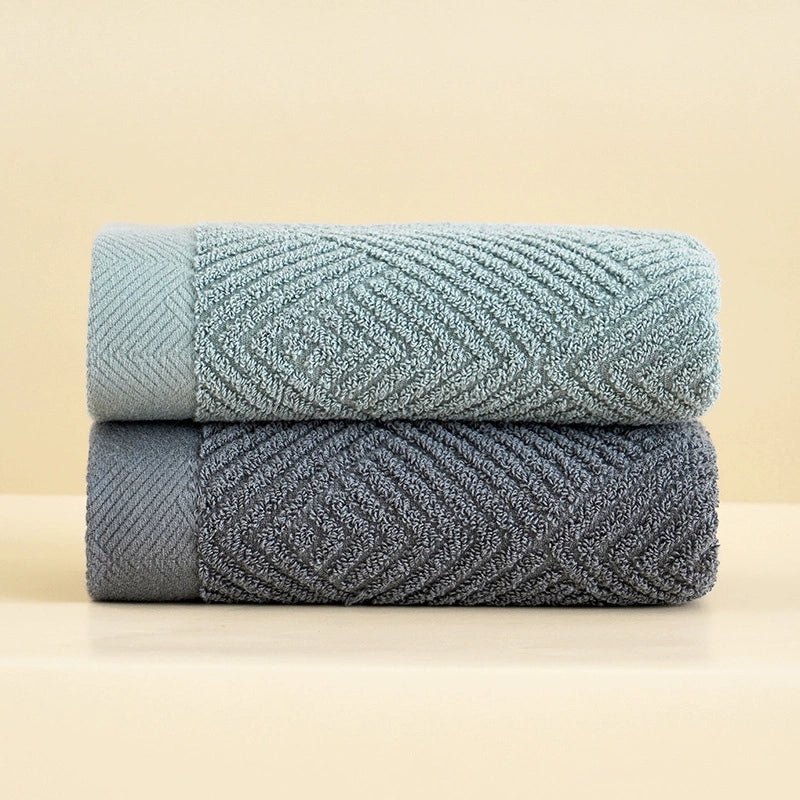 Couple Soft Absorbent Long Velvet Plain Towel Pure Cotton - Julia M LifeStyles