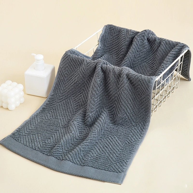 Couple Soft Absorbent Long Velvet Plain Towel Pure Cotton - Julia M LifeStyles