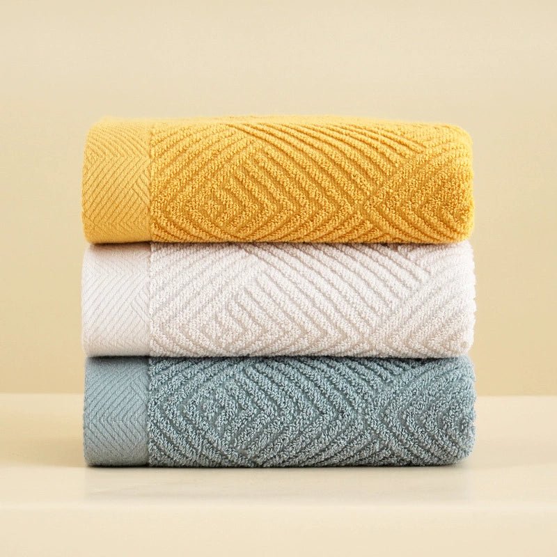 Couple Soft Absorbent Long Velvet Plain Towel Pure Cotton - Julia M LifeStyles