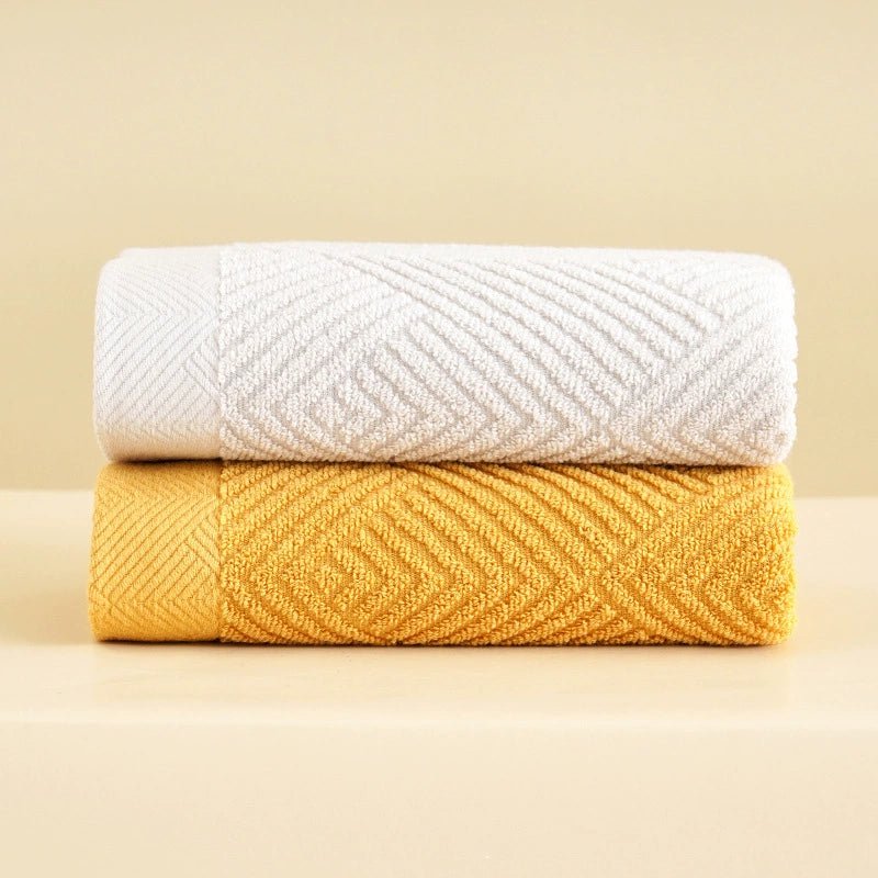 Couple Soft Absorbent Long Velvet Plain Towel Pure Cotton - Julia M LifeStyles