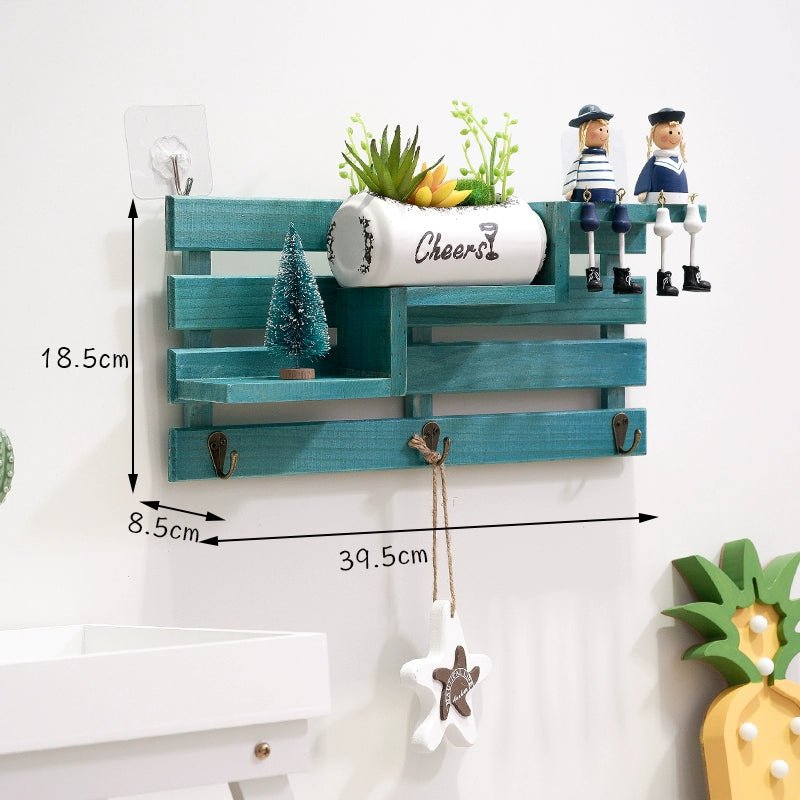 Rustic Wall-Mounted Key Storage Shelf by Julia M Home & Kitchen - Julia M LifeStyles