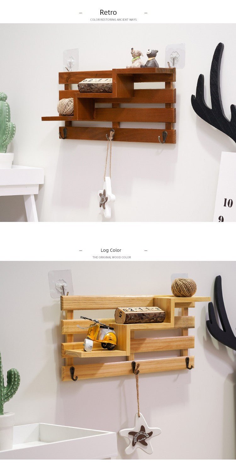 Rustic Wall-Mounted Key Storage Shelf by Julia M Home & Kitchen - Julia M LifeStyles