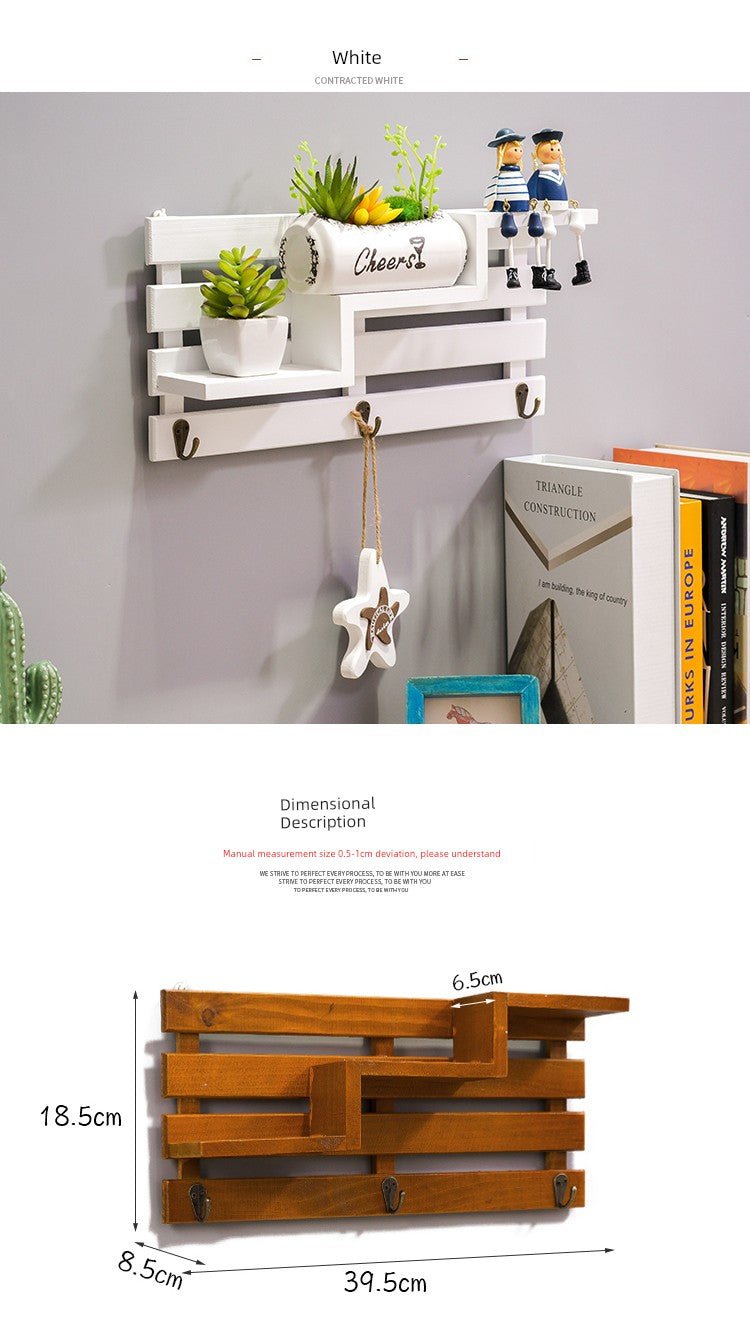 Rustic Wall-Mounted Key Storage Shelf by Julia M Home & Kitchen - Julia M LifeStyles
