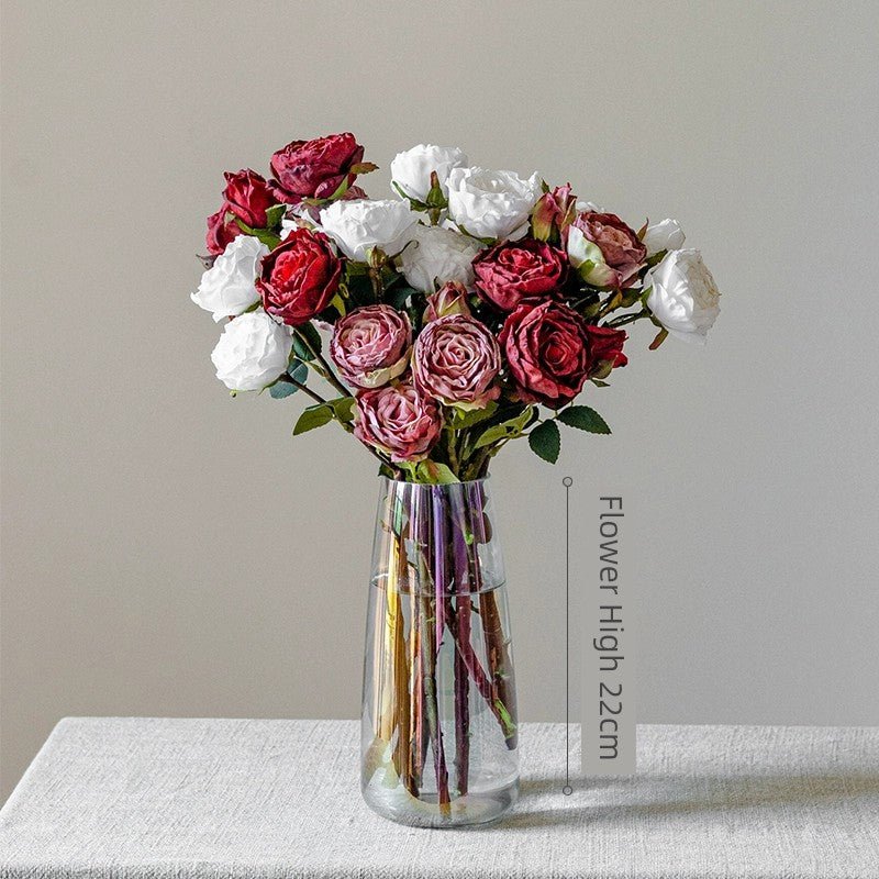 Cuddly Culvert Artificial Rose Bouquet for Elegant Home Décor - Julia M LifeStyles