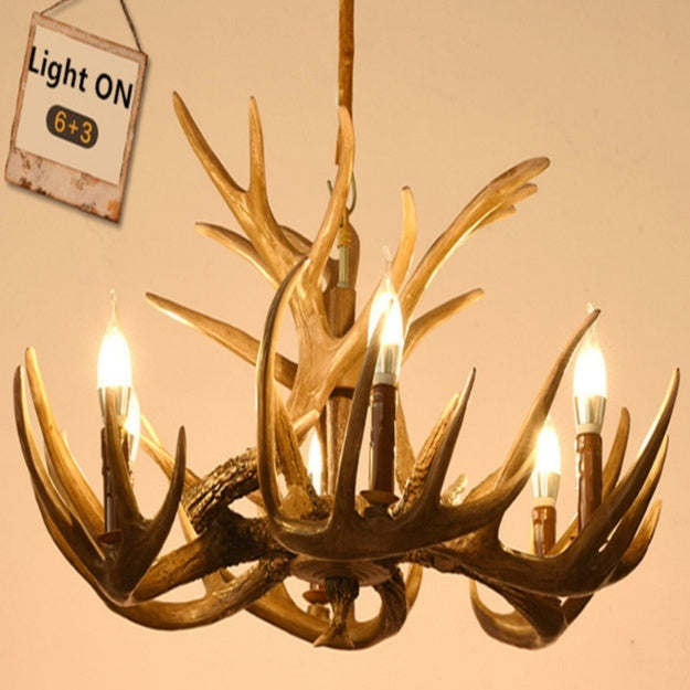Nordic Retro Antlers Chandelier: A Touch of Elegance