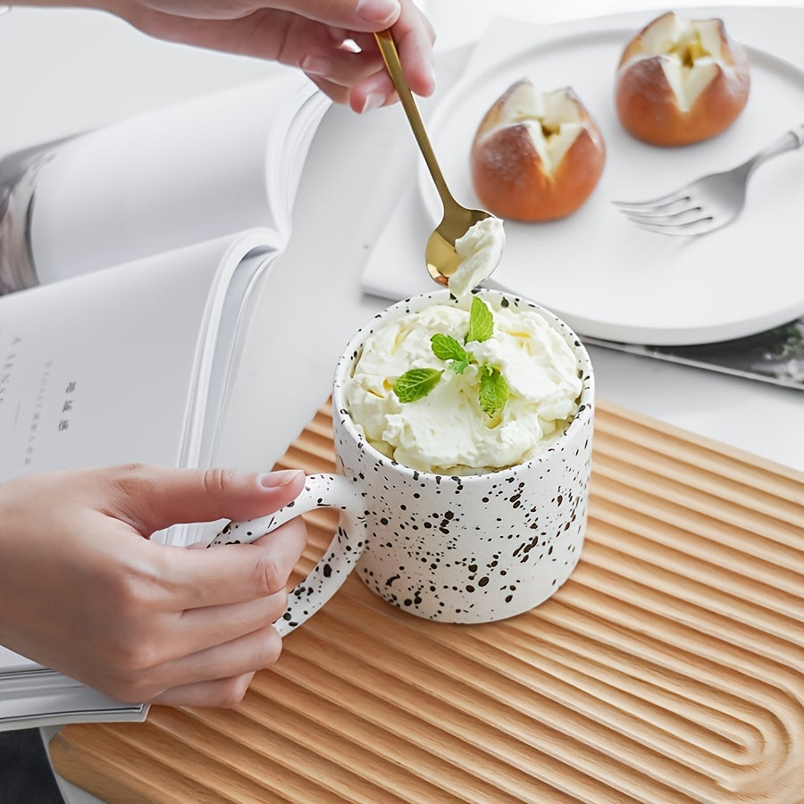 1pc Large Capacity 11 oz Stoneware Coffee Cup - Ergonomic Big Handle - Julia M LifeStyles