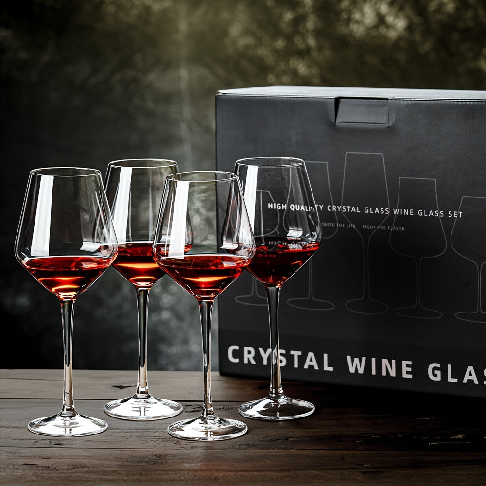 4pcs, wine glasses, 12.5oz, Wine Glass Set, Premium Crystal Clear Glass - Julia M LifeStyles