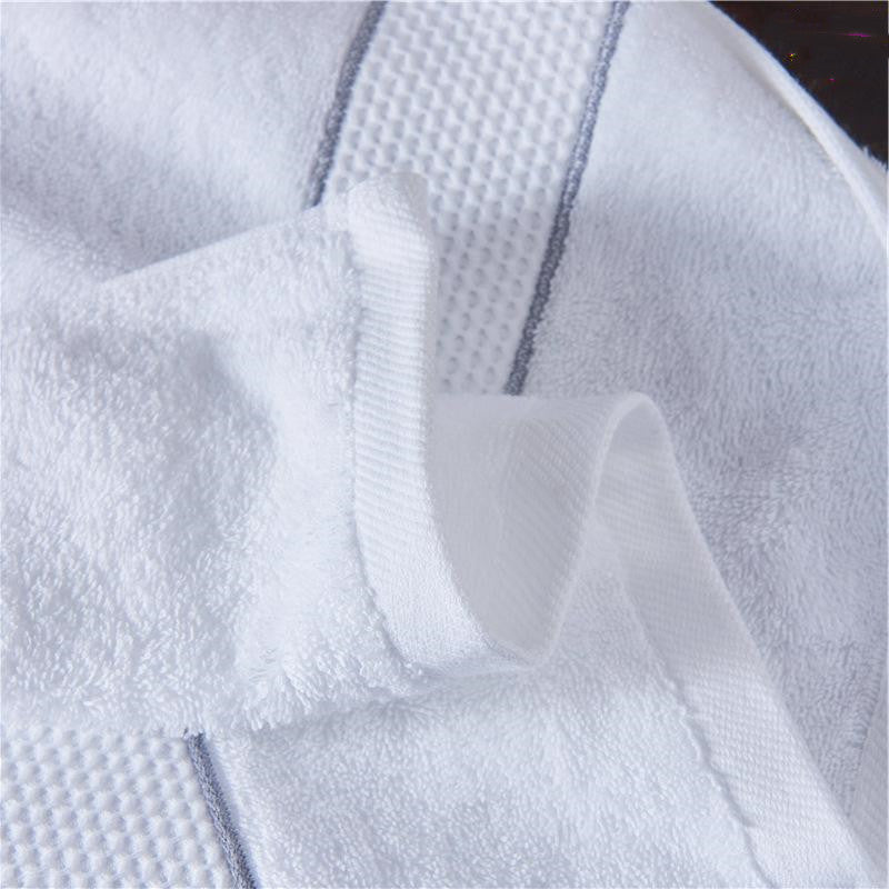 Cotton Beach Towel White Hotel-Grade Absorbent Luxury Bath Towels