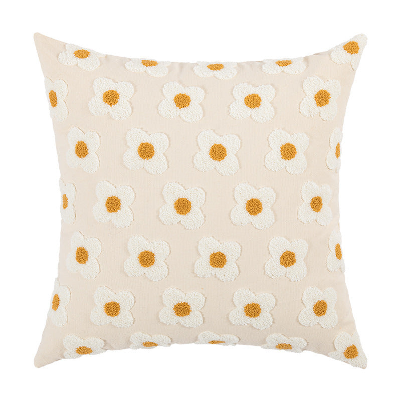 Nordic Ins Style Embroidered Pillowcase