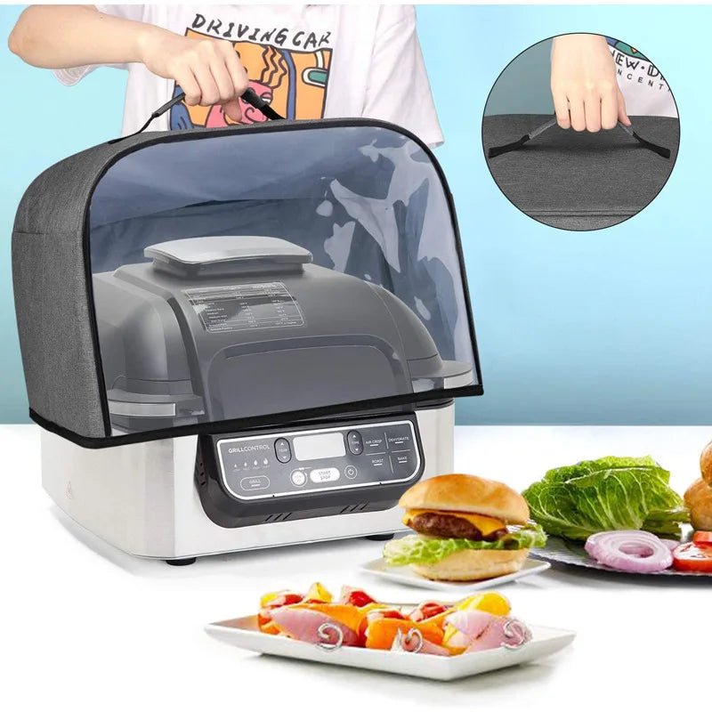 Durable Kitchen Dust Cap With Storage Pockets Air Fryer Hood For Household Bread Baking Toaster Cover - Julia M LifeStyles