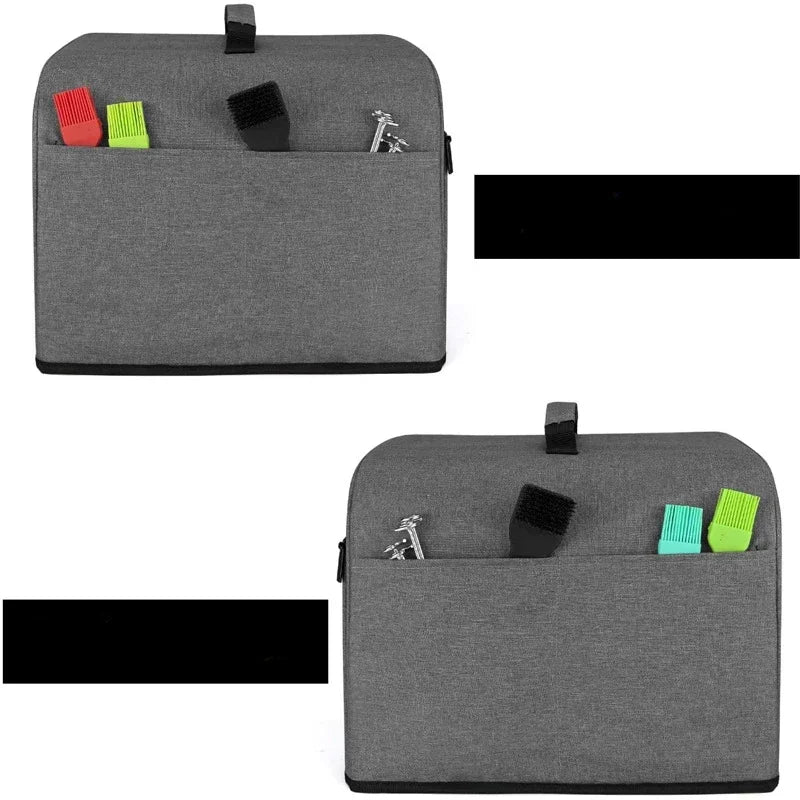 Durable Kitchen Dust Cap With Storage Pockets Air Fryer Hood For Household Bread Baking Toaster Cover - Julia M LifeStyles