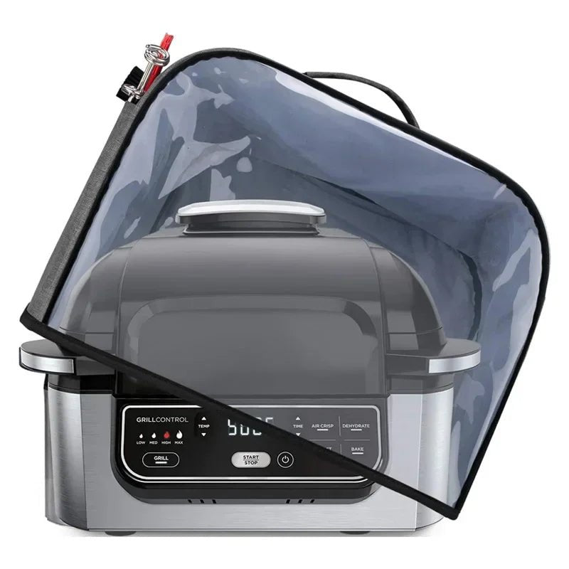 Durable Kitchen Dust Cap With Storage Pockets Air Fryer Hood For Household Bread Baking Toaster Cover - Julia M LifeStyles