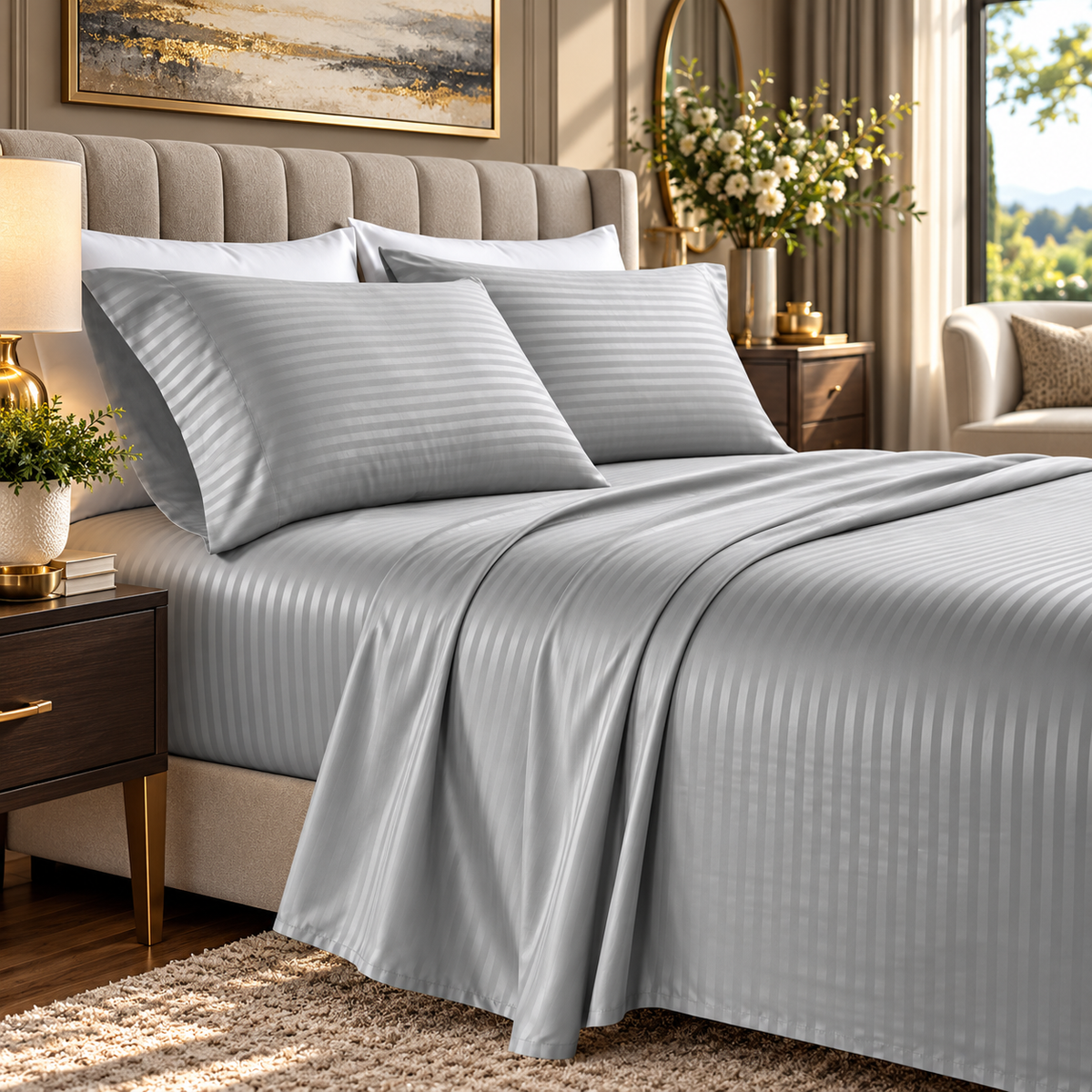 Liora Striped Sheet Set