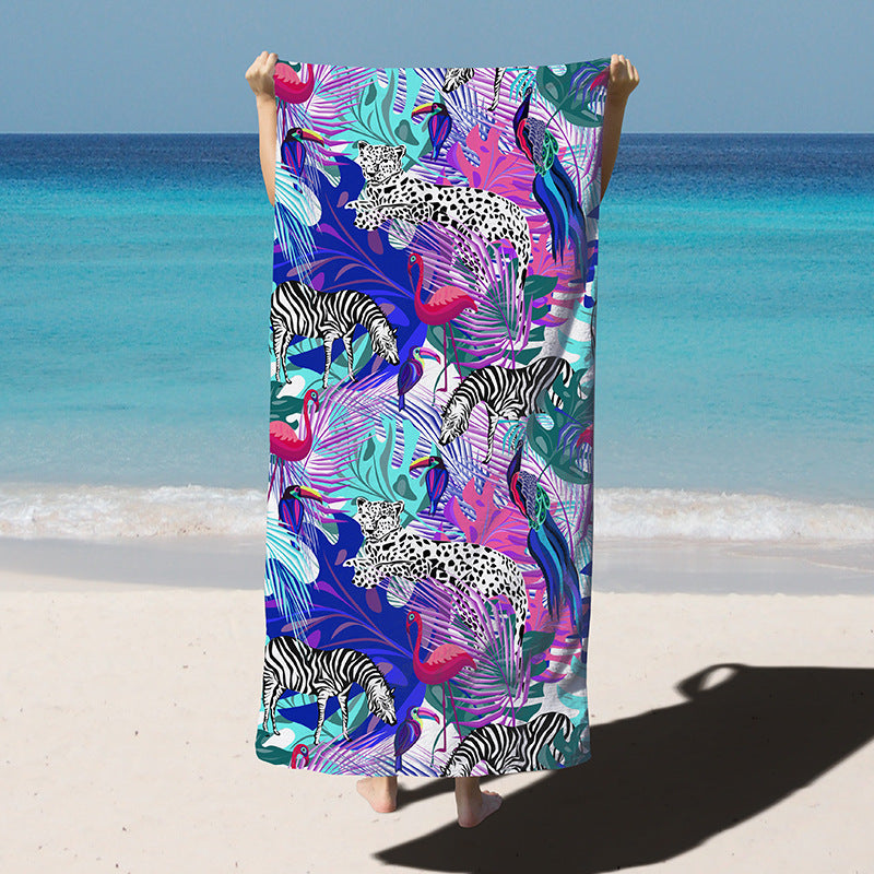 Luxury Quick-Dry Microfiber Swim Towel in Vibrant Colors