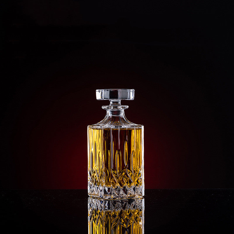 Thickened Whiskey Glass Set – Elegant European Crystal Wine Collection