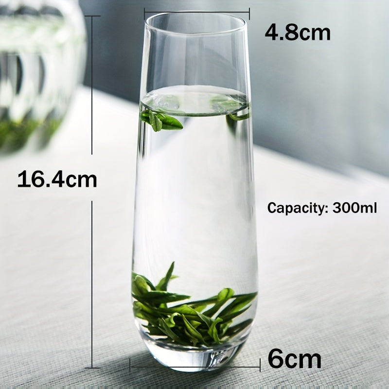 Water Glasses Set Of 6 Juice Drinking Highball Glass Glassware Kitchen Tumbler Glass Beer Base For Wine Cocktails Beverage - Julia M LifeStyles