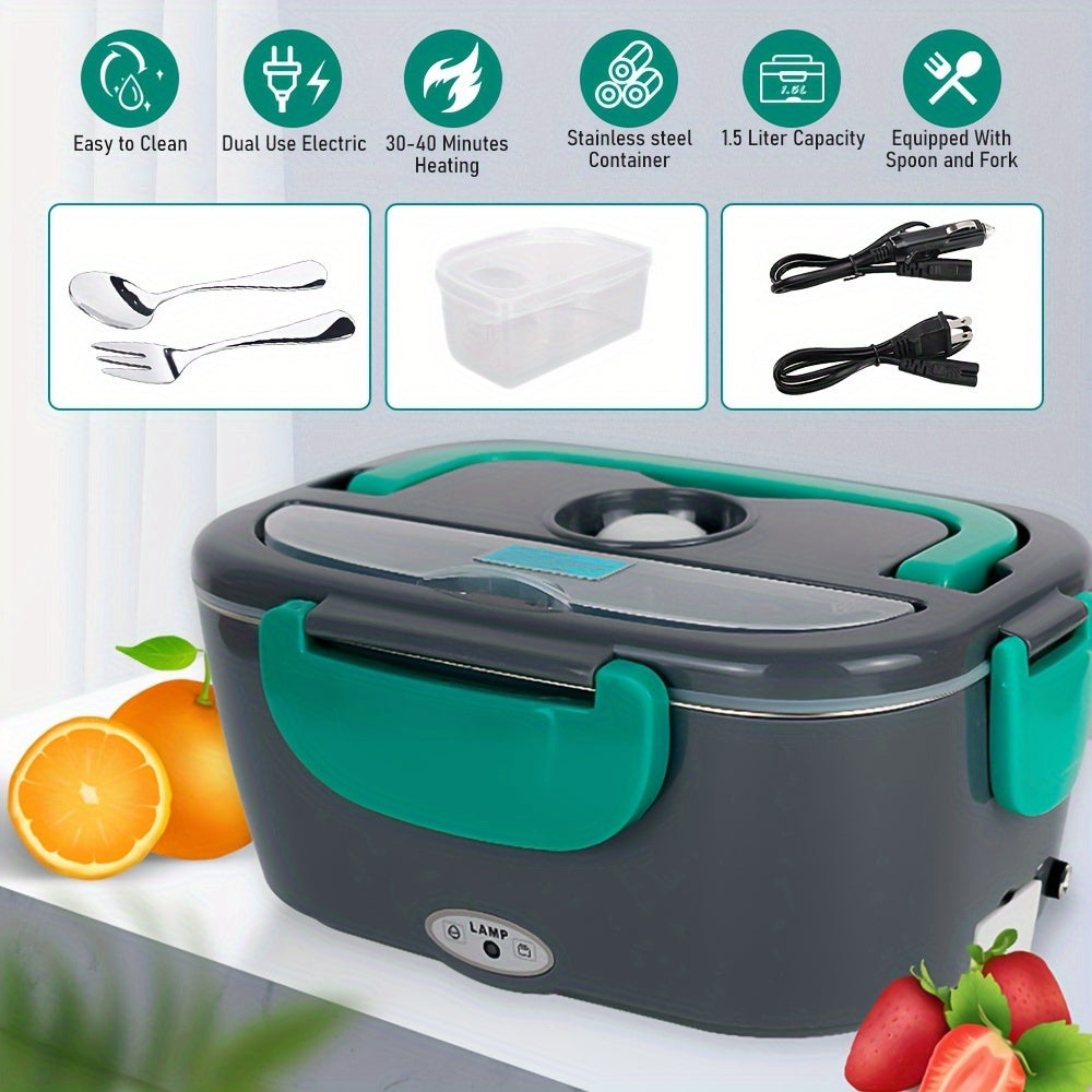 65W Electric Lunch Box Heater - Portable Food Warmer with Stainless Steel Tray Julia M Home & Kitchen