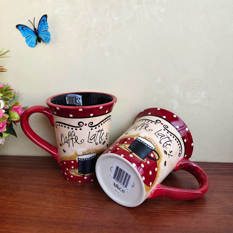 Export American Brand Ceramic Underglaze Office Mug Classic Western Restaurant Large Capacity Coffee Cup Cup - Julia M LifeStyles