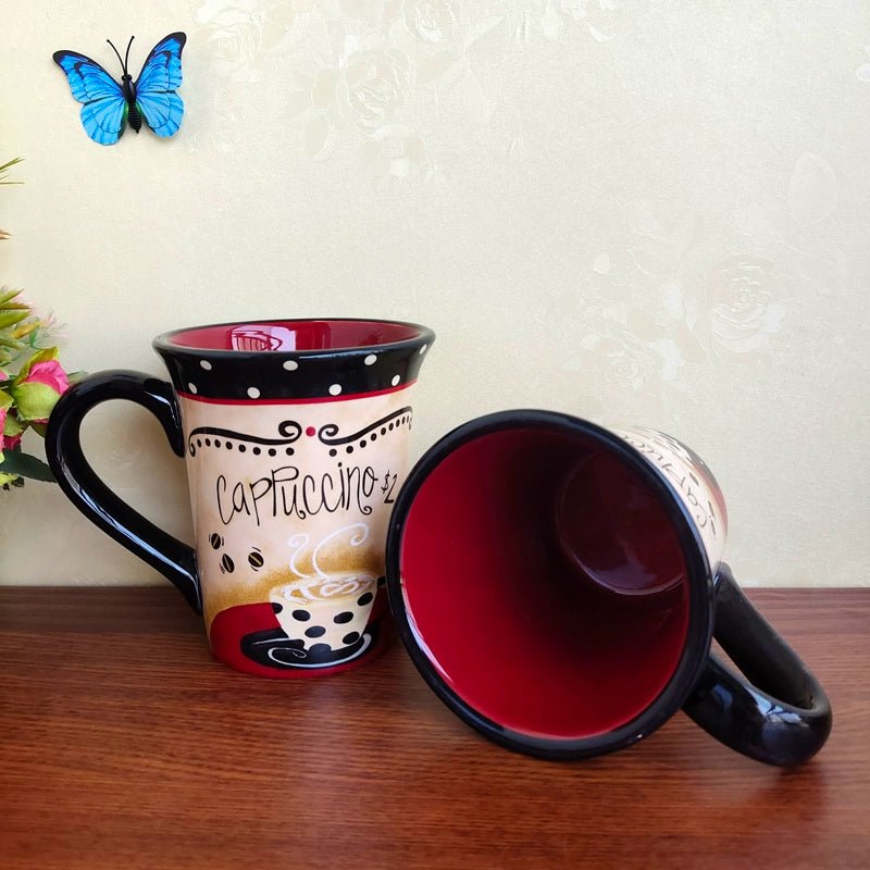 Export American Brand Ceramic Underglaze Office Mug Classic Western Restaurant Large Capacity Coffee Cup Cup - Julia M LifeStyles