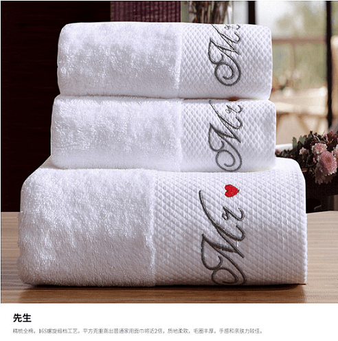 Five-Star Hotel Towel and Bath Towel Cotton Three-Piece Set Adult Thick White Soft Wearable All Cotton Soft Absorbent - Julia M LifeStyles