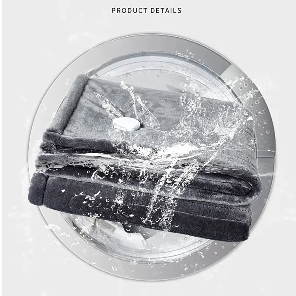 Flannel & Sheepskin Electric Blanket with 9 Heat Settings and Auto Shut-Off - Julia M LifeStyles