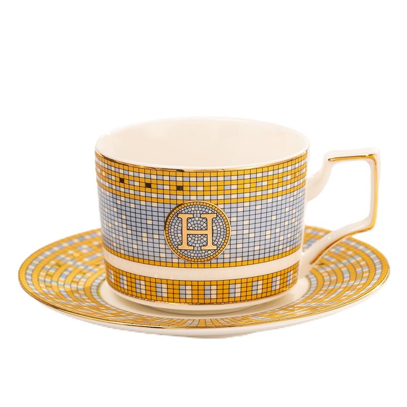 Golden Luxury Porcelain Coffee Cup Set for Afternoon Tea - Julia M LifeStyles