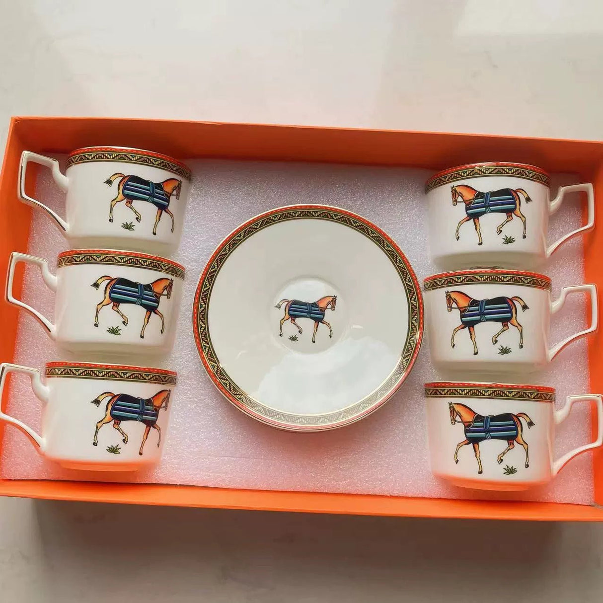 Golden Luxury Porcelain Coffee Cup Set for Afternoon Tea - Julia M LifeStyles