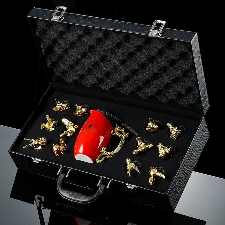 Luxury Zodiac Bone China Liquor Glass Set - Julia M LifeStyles