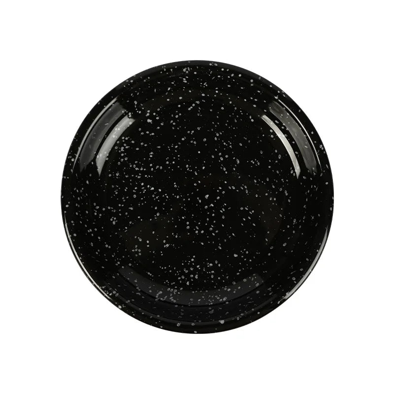 Japanese Style Retro Black White Spotted Ceramic Tableware Set - Julia M LifeStyles