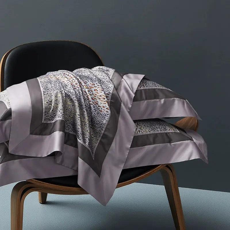 Elegant Geometric 4-Piece Pima Cotton Bed Sheet Set Julia M Home & Kitchen